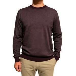 Apt. 9 Seriously Soft Merino Wool Blend Maroon Sweater Men's L Large